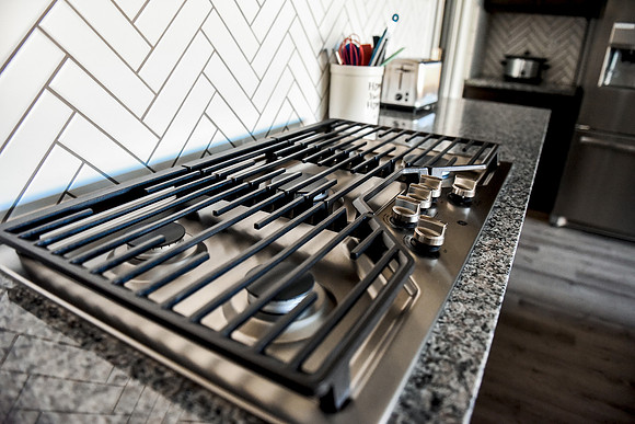 5 burner gas stove top