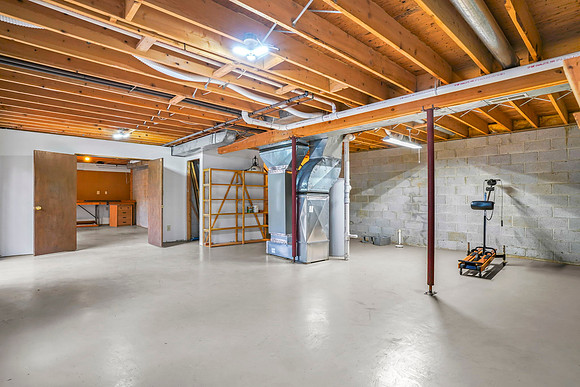 unfinished basement