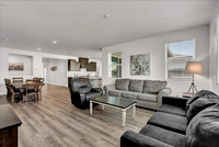 Living area.  living room, dining area and kitchen.
