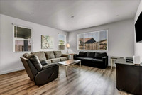 Living room, seating for 6.