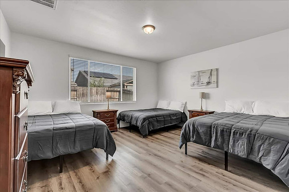 Master bedroom.  King Queen and Full
