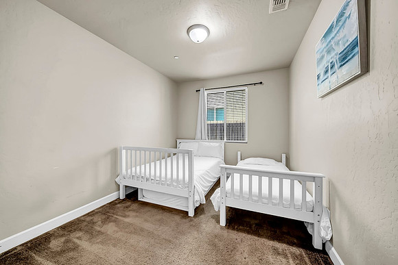 bedroom 3, single and double beds