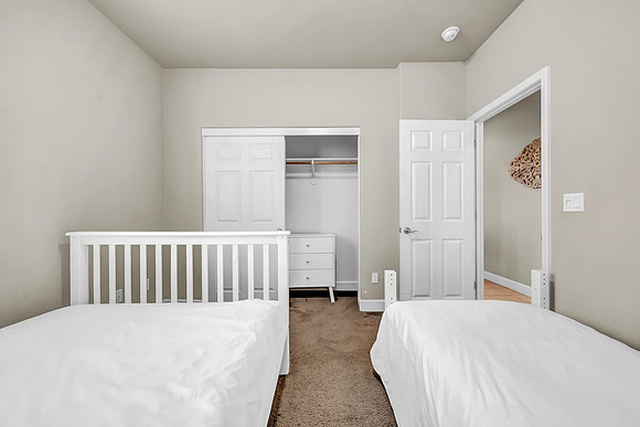 Bedroom 2, single and double beds