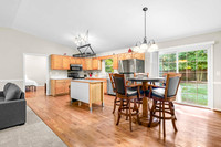 kitchen, dining area