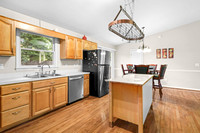 kitchen, dining area