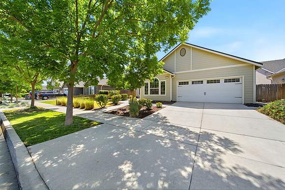 driveway to a 2 car garage