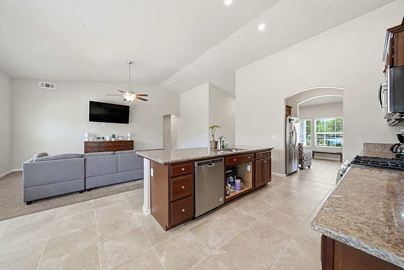 view of the mail living area