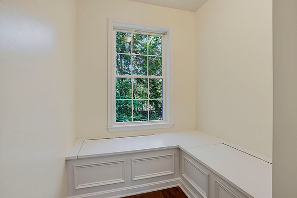 Reading nook in the hallway to the bedroom.