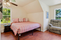Bedroom, King bed, and futon.