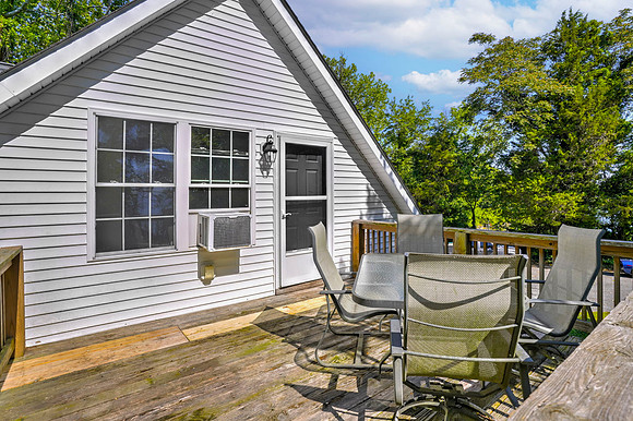 deck entrance to the home.