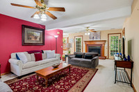 Living area with plenty of seating for you group