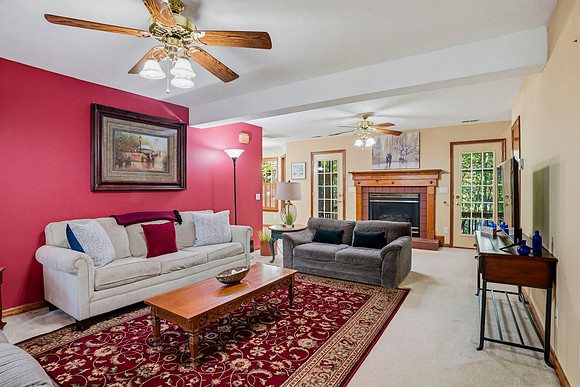 Living area with plenty of seating for you group