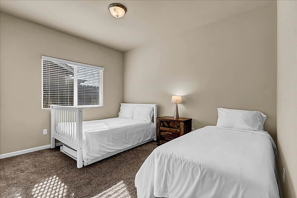 bedroom 4, full and twin bed