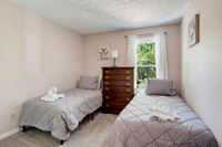 First bedroom.  Two Twin beds.