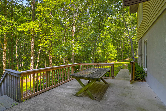 Lower patio
