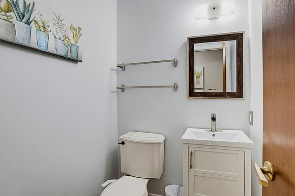 Half bath on the main floor.
