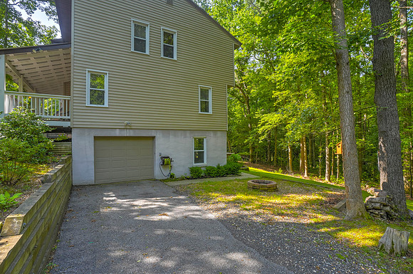Driveway to the garage