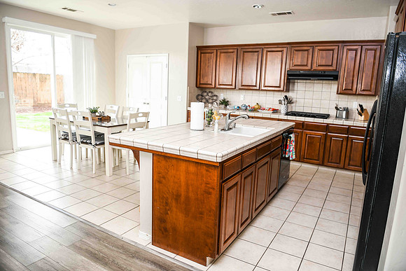 kitchen. eat in kitchen area.