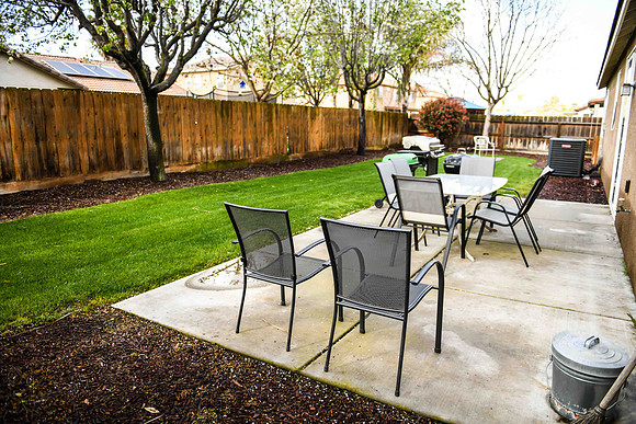 back yard patio