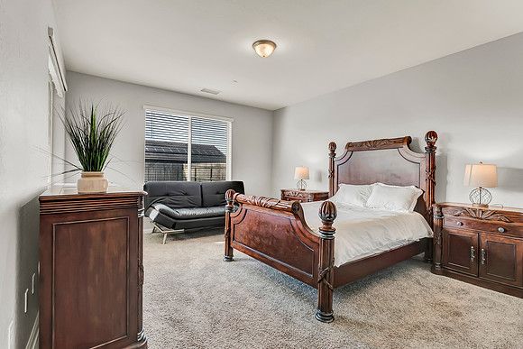 master bedroom. King bed