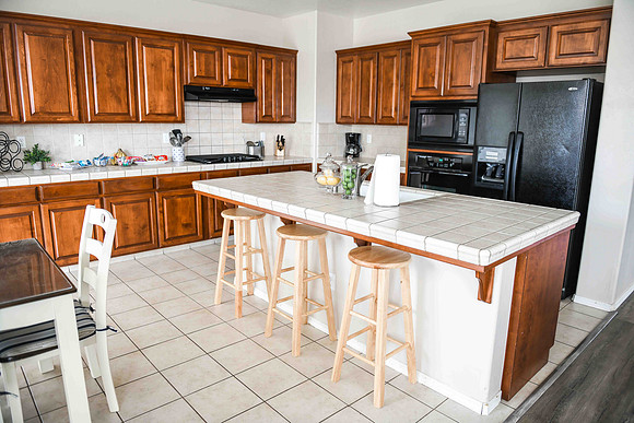 Island with seating for 3