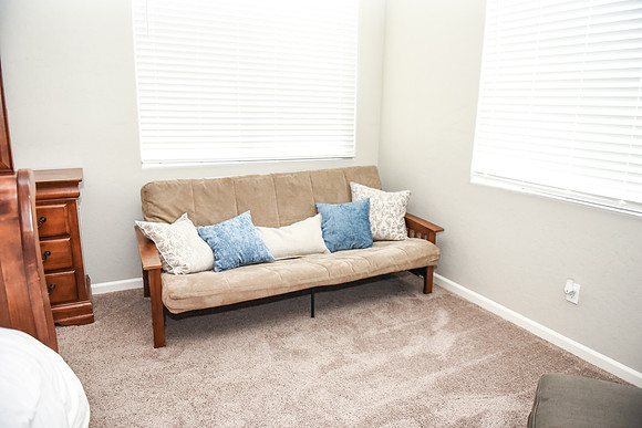 futon in Master bedroom