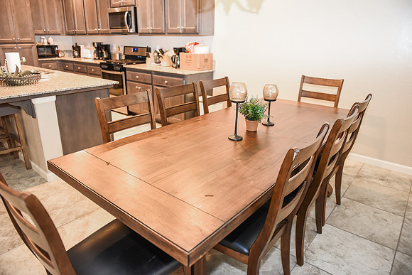 Dining area with kitchen